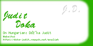 judit doka business card